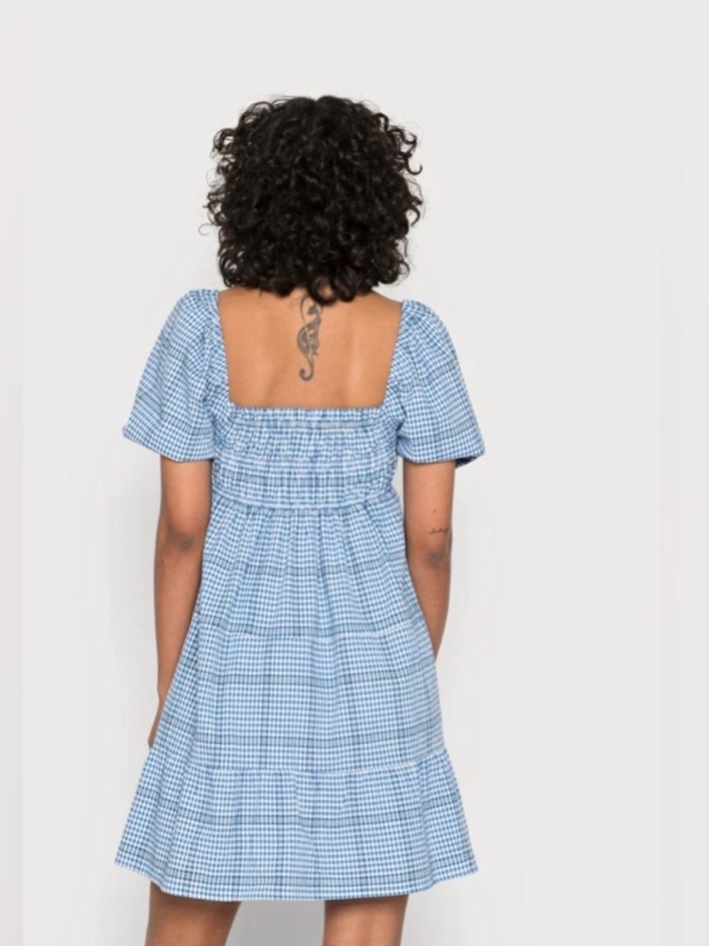 Ever New Andie Puff Sleeve Mini Dress Playful feminine Dress Size 8 Cotton - Picture 5 of 12